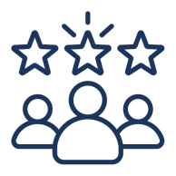 Element customer statistics icon.