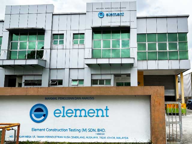 construction/building materials testing laboratory in johor, malaysia