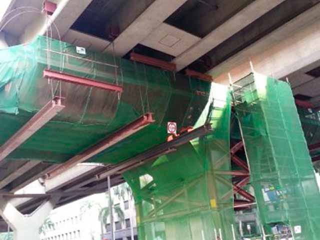 Instrumentation and monitoring work on Keppel viaduct by Element formally FOST Pte Ltd.