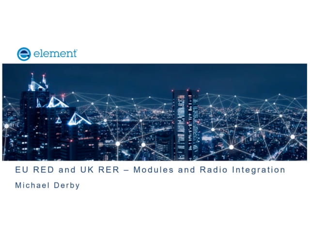 RED and UK Radio Modules